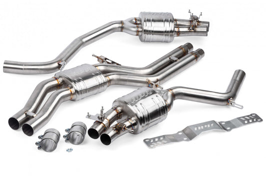 APR Catback Exhaust System with Center Muffler - 4.0 TFSI - C7 RS6 and RS7 CBK0015
