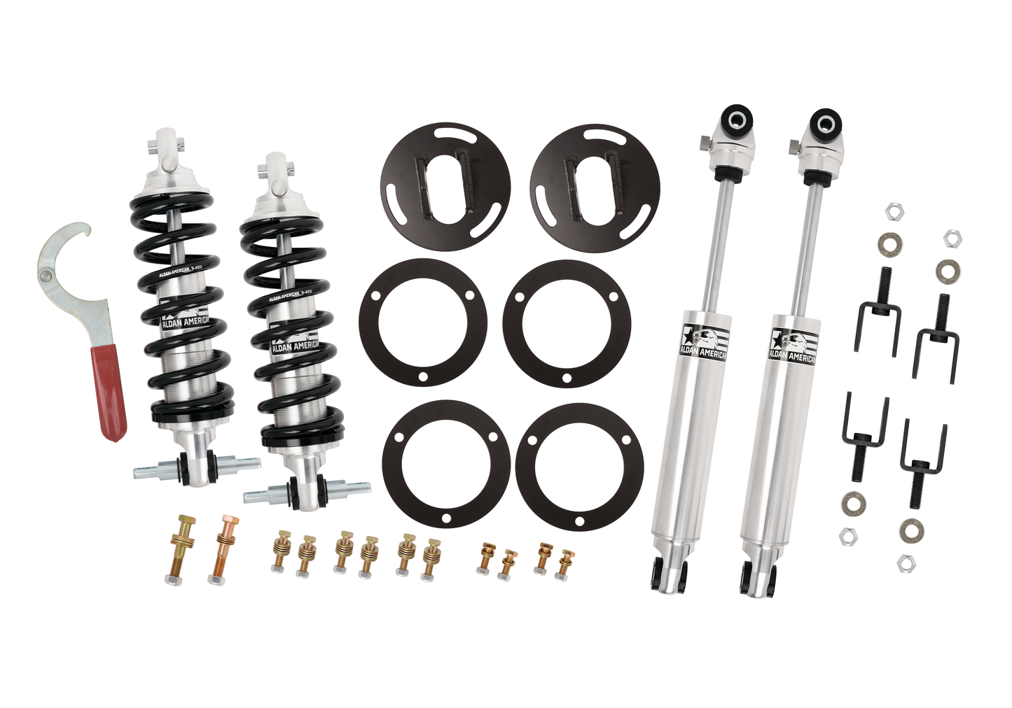 Aldan American Suspension Package, Road Comp, 60-71 Ford, Coilovers with Shocks, BB, Kit 300131