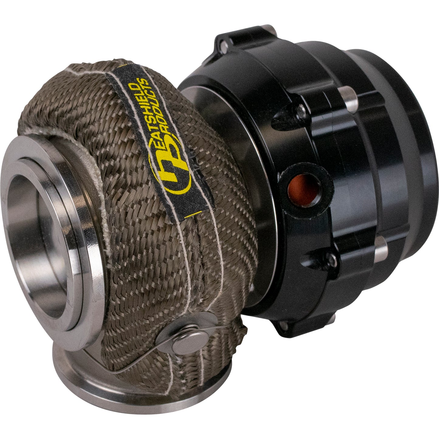 Heatshield Products Protects wastegate diaphragm, Rugged lava rock fiber, Rated for 18F 300174