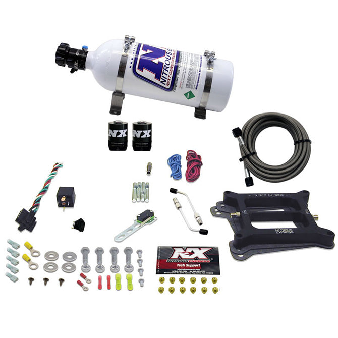 Nitrous Express 4150 4-BBL/GASOLINE (50-100-150-200-250-300HP) WITH 5LB BOTTLE NX-30040-05