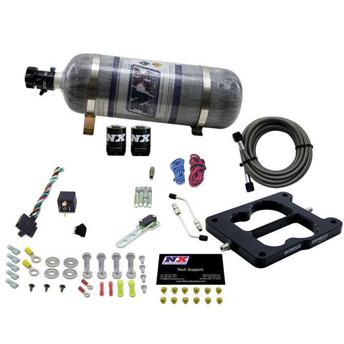 Nitrous Express Q-JET/HOLLEY SPREAD BORE (50-100-150-200-250-300HP) WITH COMPOSITE BOTTLE NX-30080-12