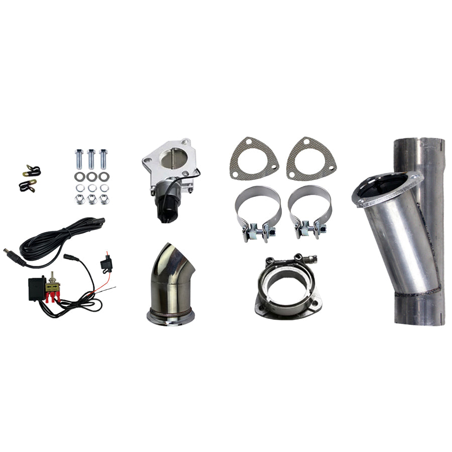 Granatelli Electronic Exhaust Cutout Systems - Aluminized Mild Steel - Slip Fit 303530