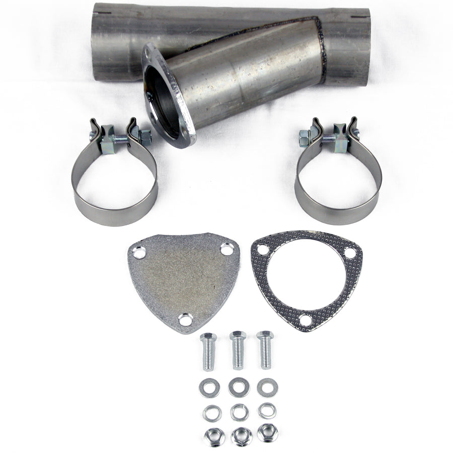 Granatelli Manual Exhaust Cutout - Aluminized Mild Steel - Slip Fit 304530