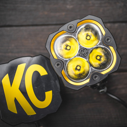 KC HiLiTES FLEX ERA 4 - 1-Bezel Ring - ED Coated - Gold 30570