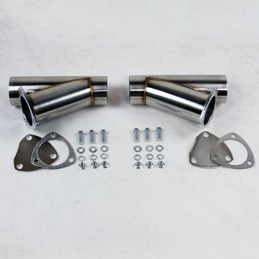 Granatelli Manual Exhaust Cutouts - Stainless Steel - Weld In 306522D