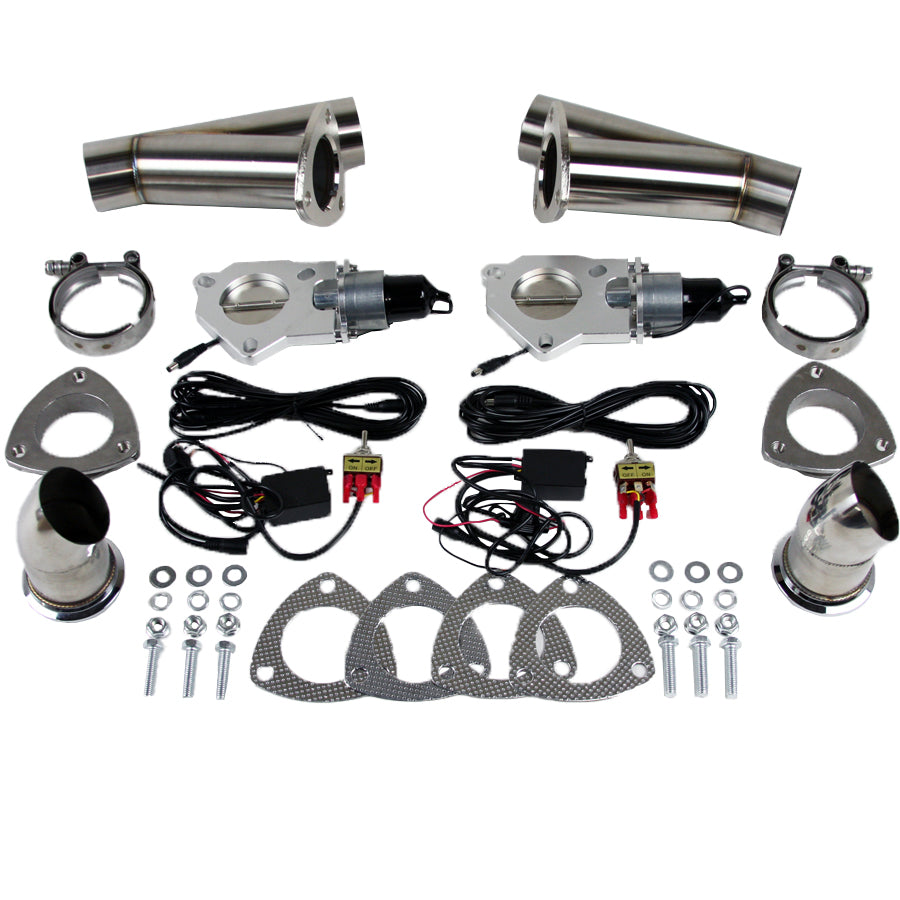 Granatelli Electronic Exhaust Cutout Systems - Stainless Steel - Weld In 307525K