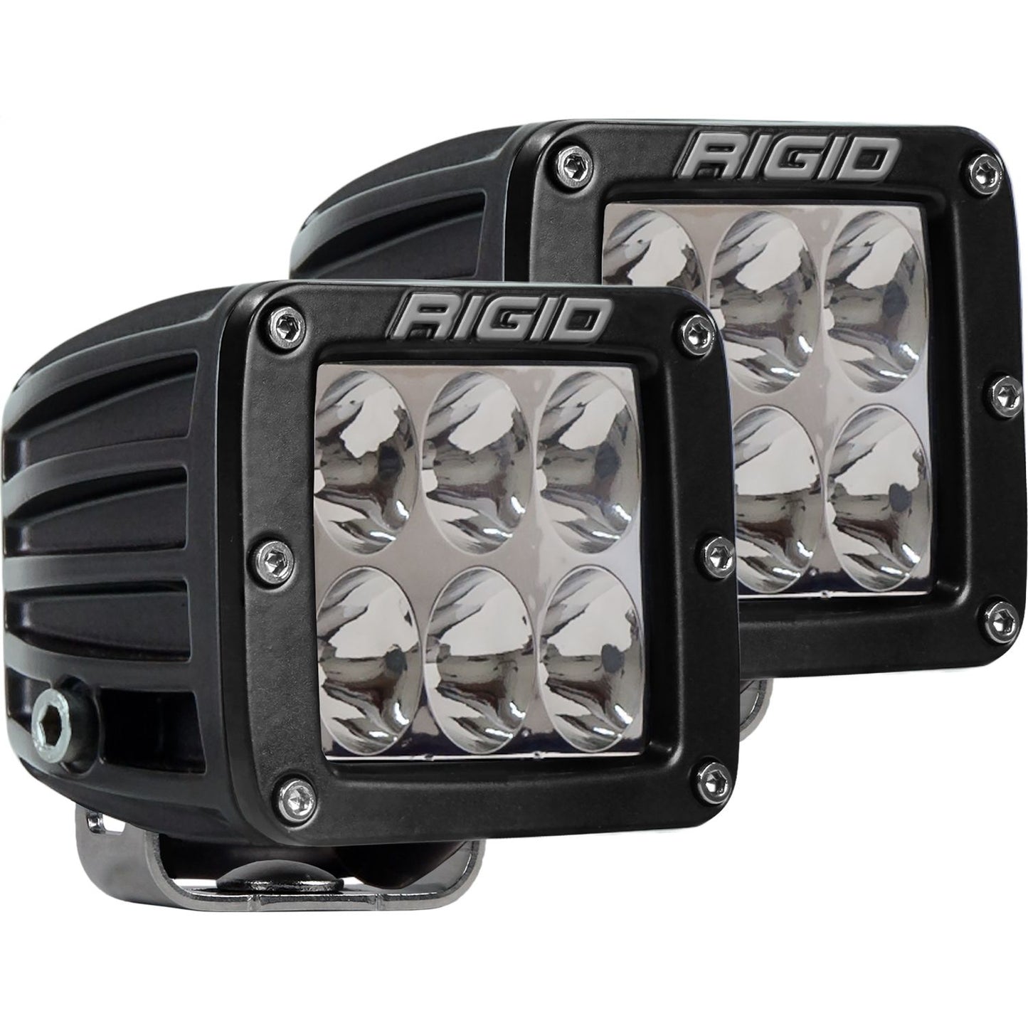 RIGID Industries D-Series PRO LED Light Driving Optic Surface Mount Black Housing Pair 502313