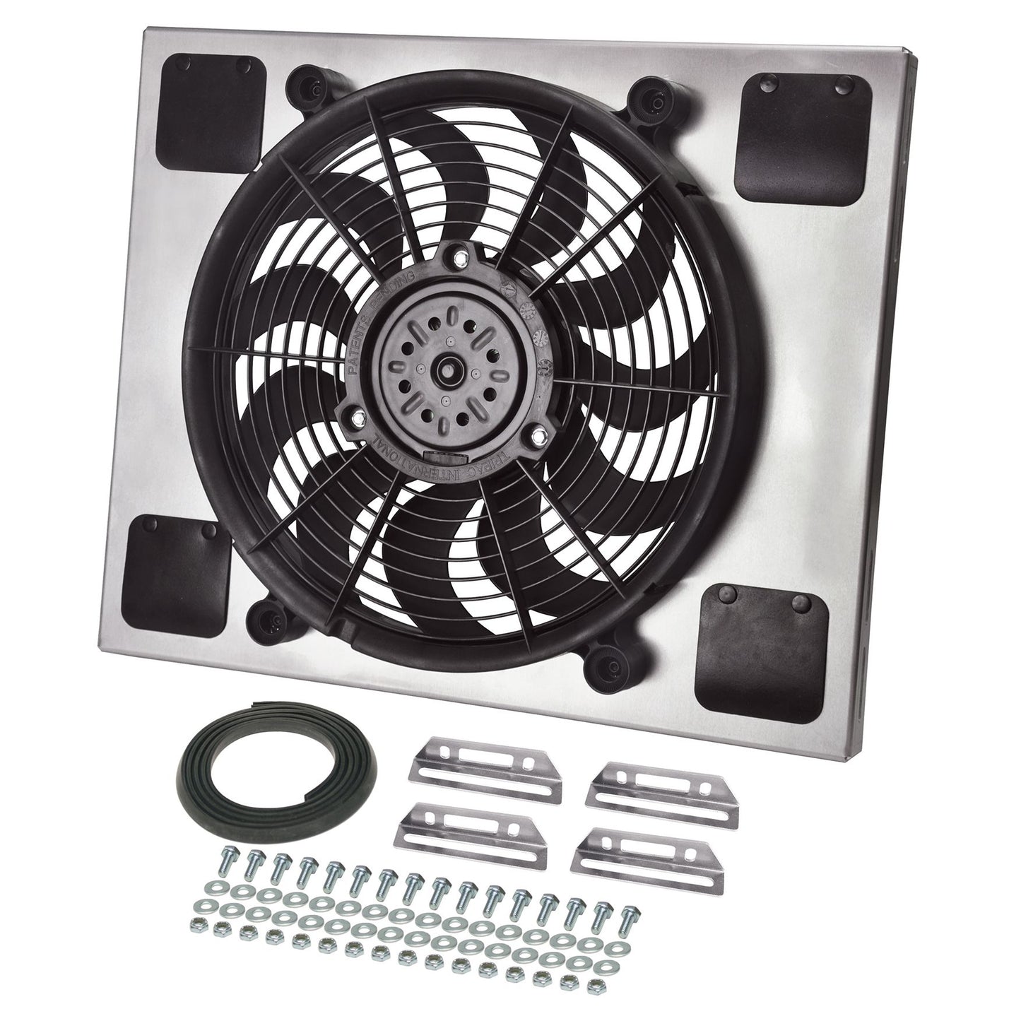 Derale Powerpack - High Output Single 14" Electric RAD Fan/Aluminum Shroud Kit 16820