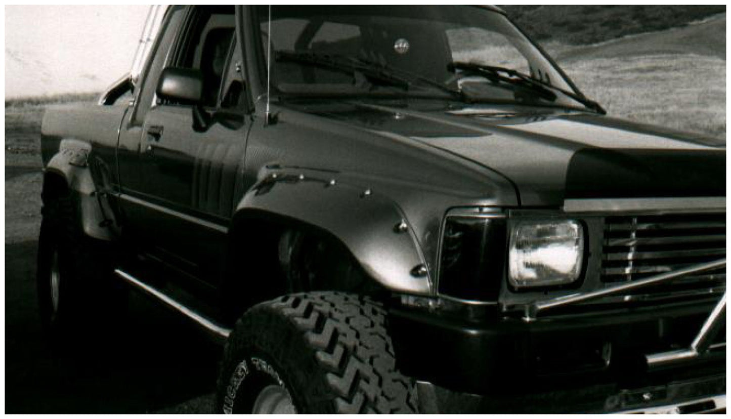 Bushwacker 31009-11 Black Cutout Style Smooth Finish Front Fender Flares For 1984-1988 Toyota Pickup
