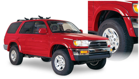Bushwacker 31913-11 Black Extend-A-Fender Style Smooth Finish 4-Piece Fender Flare Set For 1996-2002 Toyota 4Runner