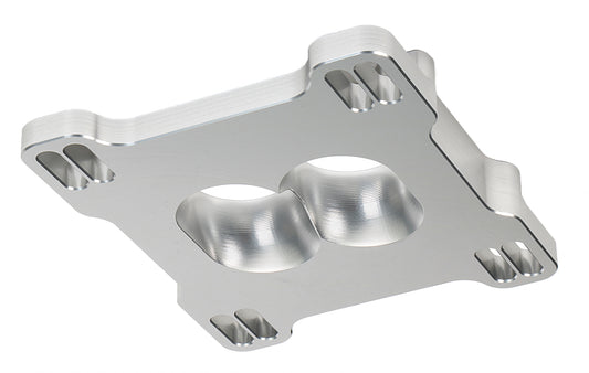HAMBURGER'S PERFORMANCE PRODUCTS CARBURETOR ADAPTER; BILLET ALUMINUM- 1 IN. HOLLEY 350-600 2BBL TO HOLLEY ADJUSTABLE (HIGH FLOW) 3223