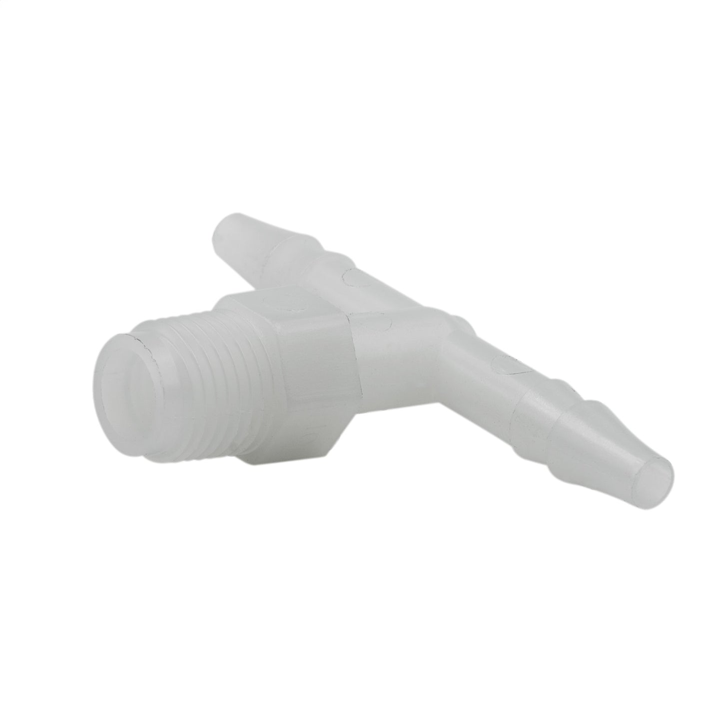 AutoMeter FITTING TEE 1/4 in. HOSE BARB TO 1/8 in. NPT MALE PLASTIC 3276