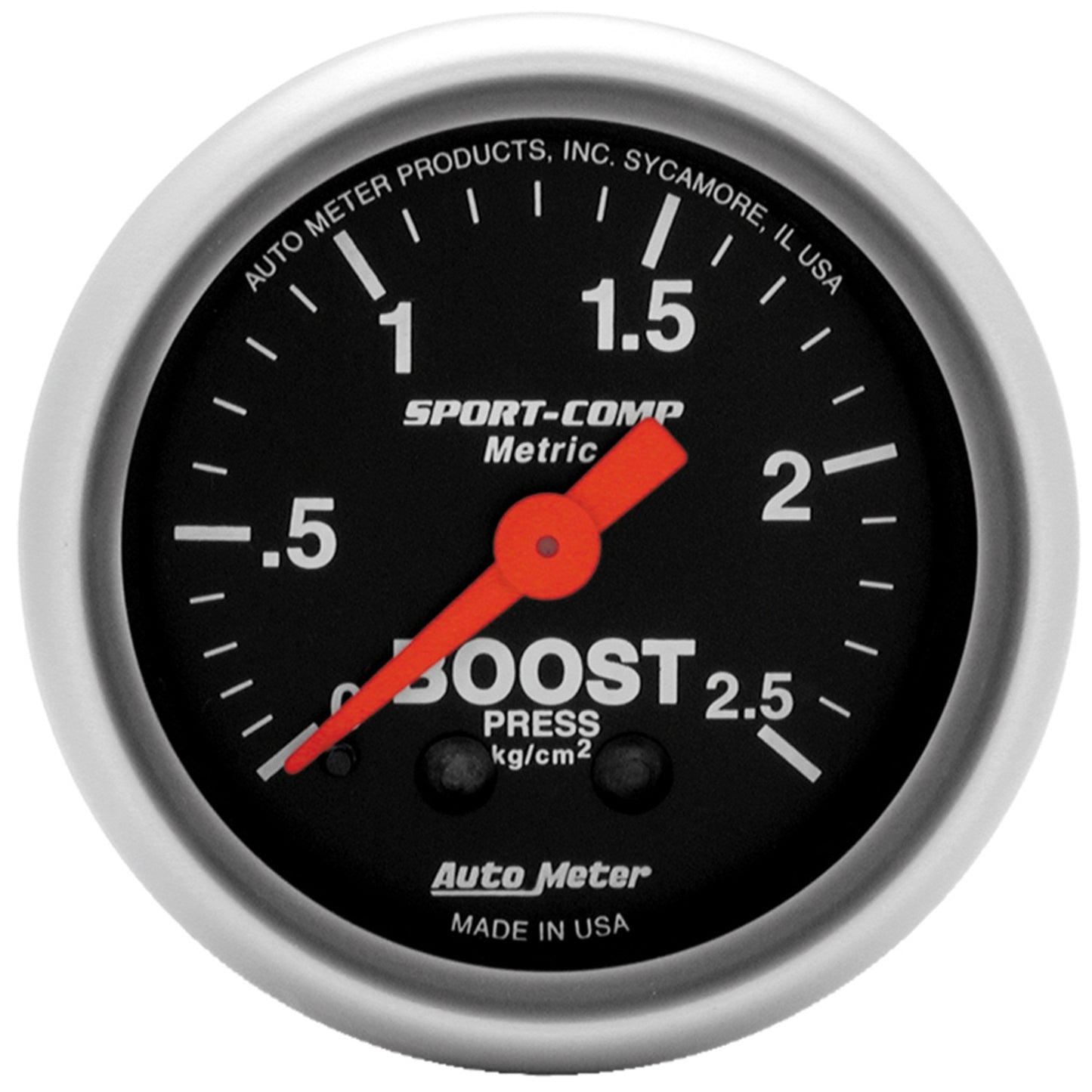 AutoMeter 2-1/16 in. BOOST/VACUUM 2.5 KG/CM2 SPORT-COMP 3304-J