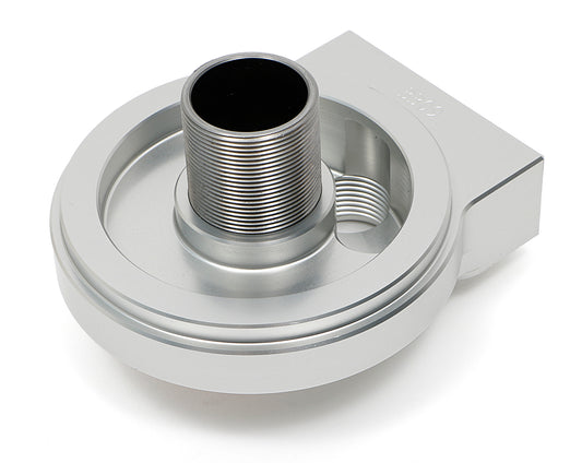 HAMBURGER'S PERFORMANCE PRODUCTS REMOTE OIL FILTER BASE; SINGLE FILTER; -12AN VERTICAL PORTS; USES A FRAM PH3786 FILTER (OR EQUIVALENT)- CNC MACHINED BILLET ALUMINUM 3309