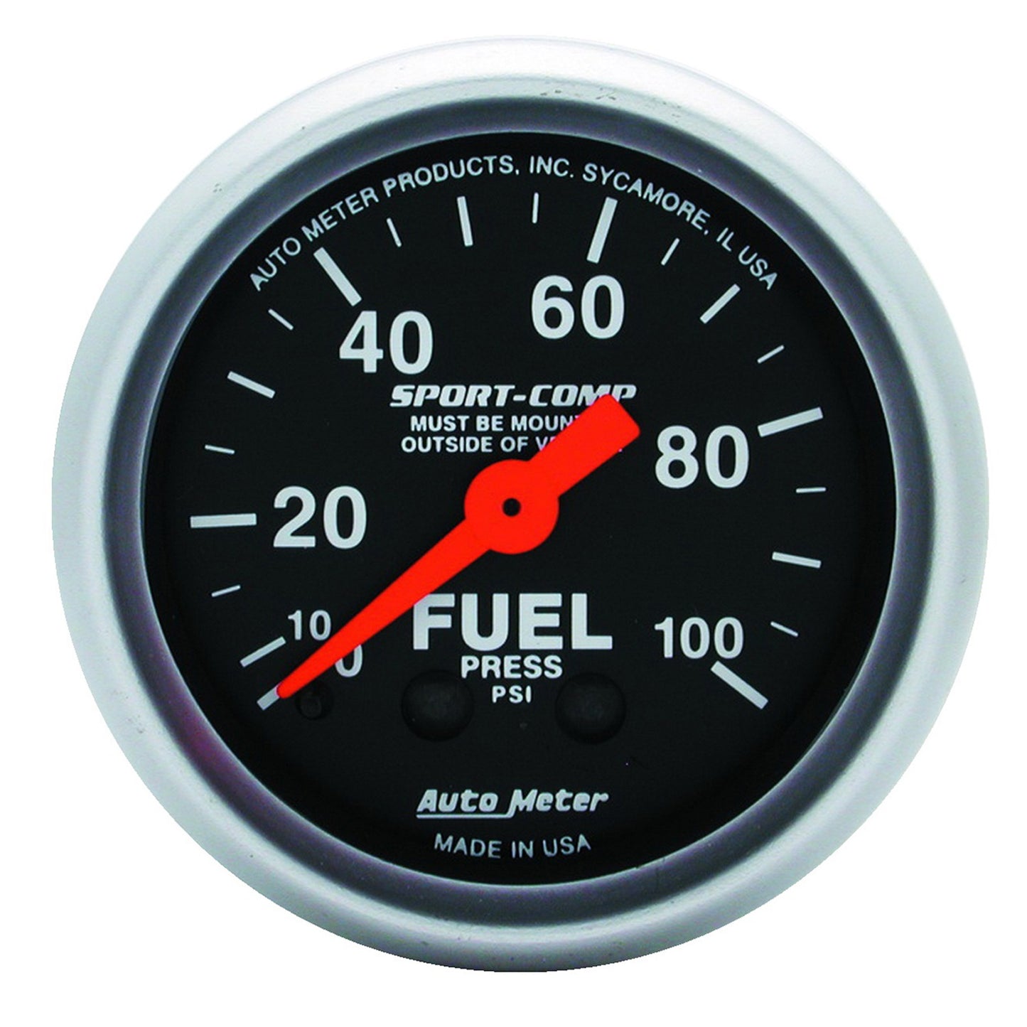 AutoMeter 2-1/16 in. FUEL PRESSURE 0-100 PSI SPORT-COMP 3312