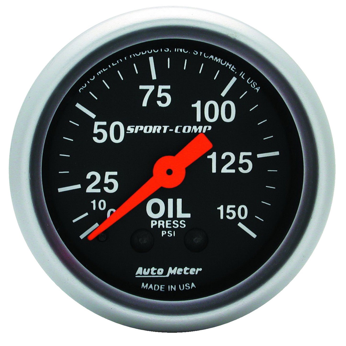 AutoMeter 2-1/16 in. OIL PRESSURE 0-150 PSI SPORT-COMP 3323