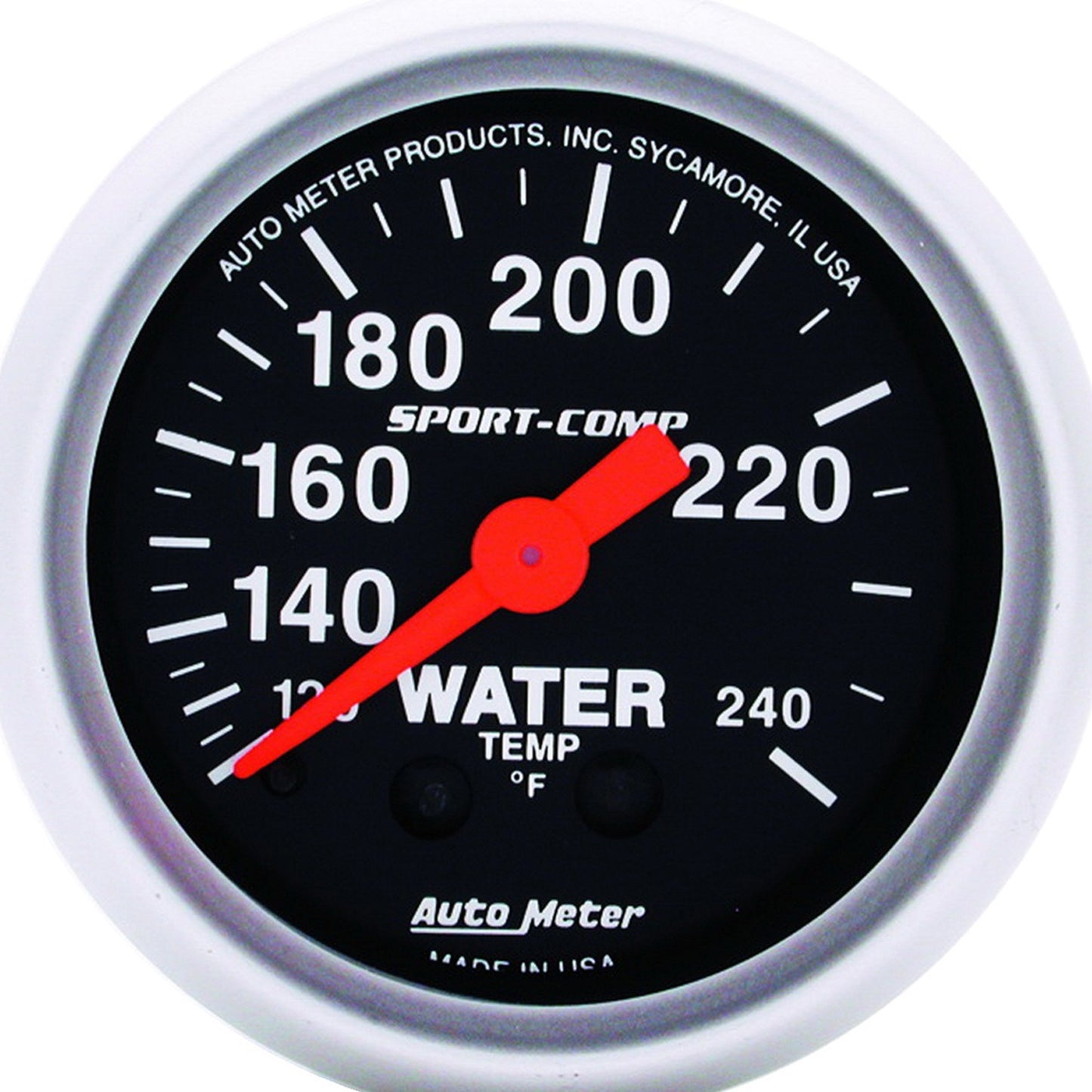 AutoMeter 2-1/16 in. WATER TEMPERATURE 120-240 Fahrenheit SPORT-COMP 3332