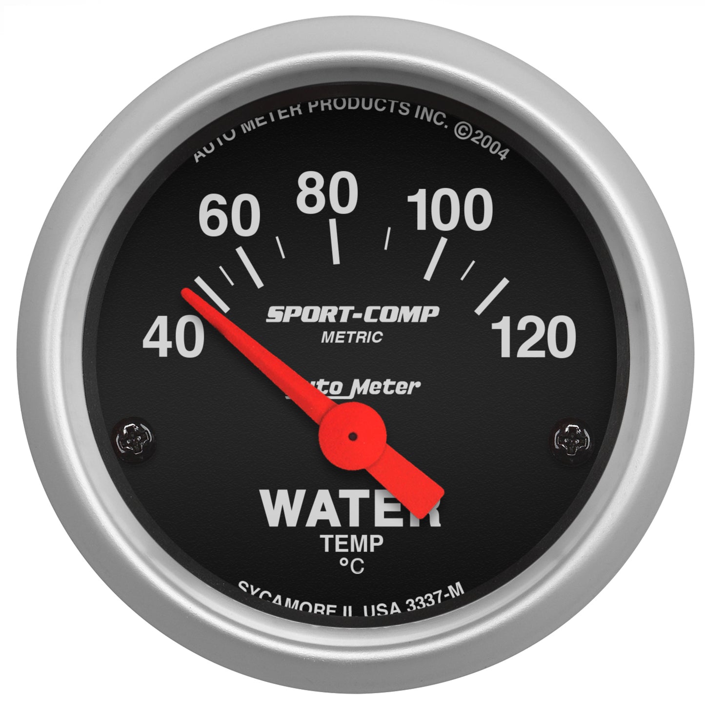 AutoMeter 2-1/16 in. WATER TEMPERATURE 40-120 Celsius SPORT-COMP 3337-M