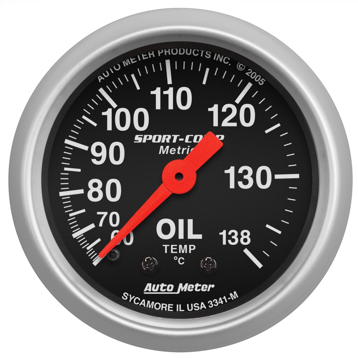 AutoMeter 2-1/16 in. OIL TEMPERATURE 60-140 Celsius SPORT-COMP 3341-M
