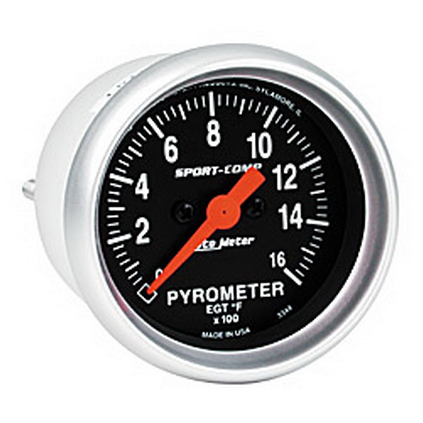 AutoMeter 2-1/16 in. PYROMETER 0-1600 Fahrenheit SPORT-COMP 3344