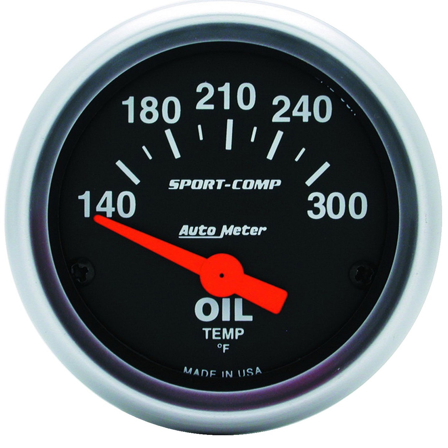 AutoMeter 2-1/16 in. OIL TEMPERATURE 140-300 Fahrenheit SPORT-COMP 3348