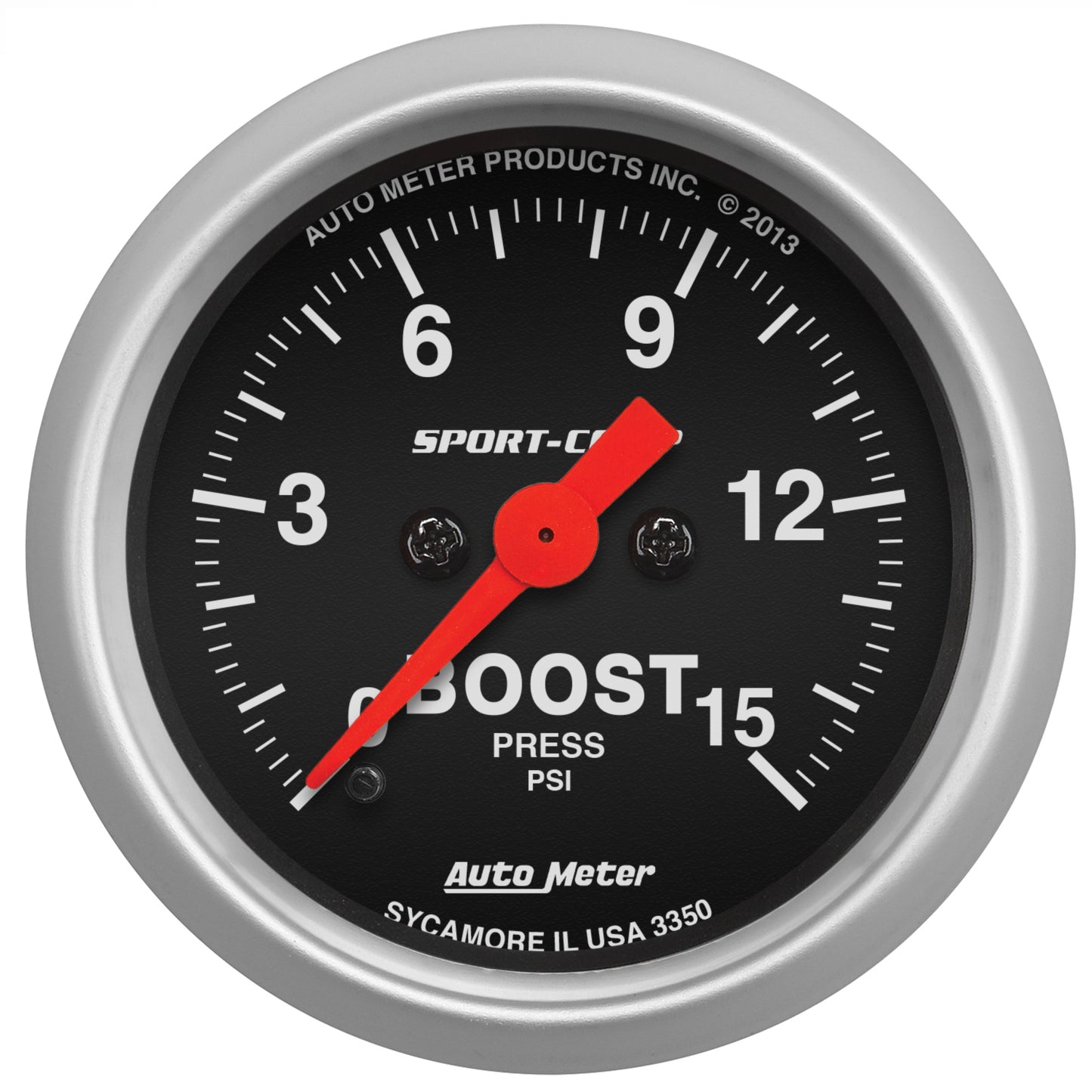AutoMeter 2-1/16 in. BOOST 0-15 PSI SPORT-COMP 3350