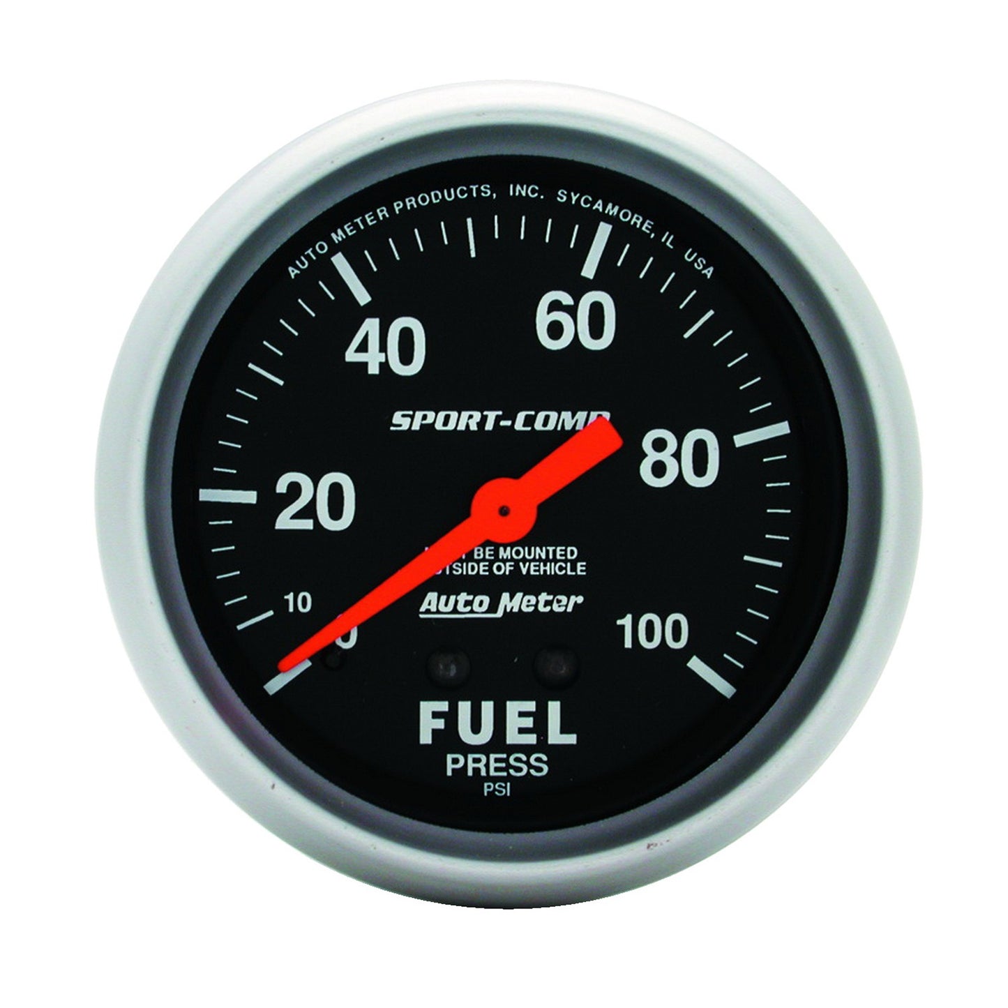 AutoMeter 2-5/8 in. FUEL PRESSURE 0-100 PSI SPORT-COMP 3412