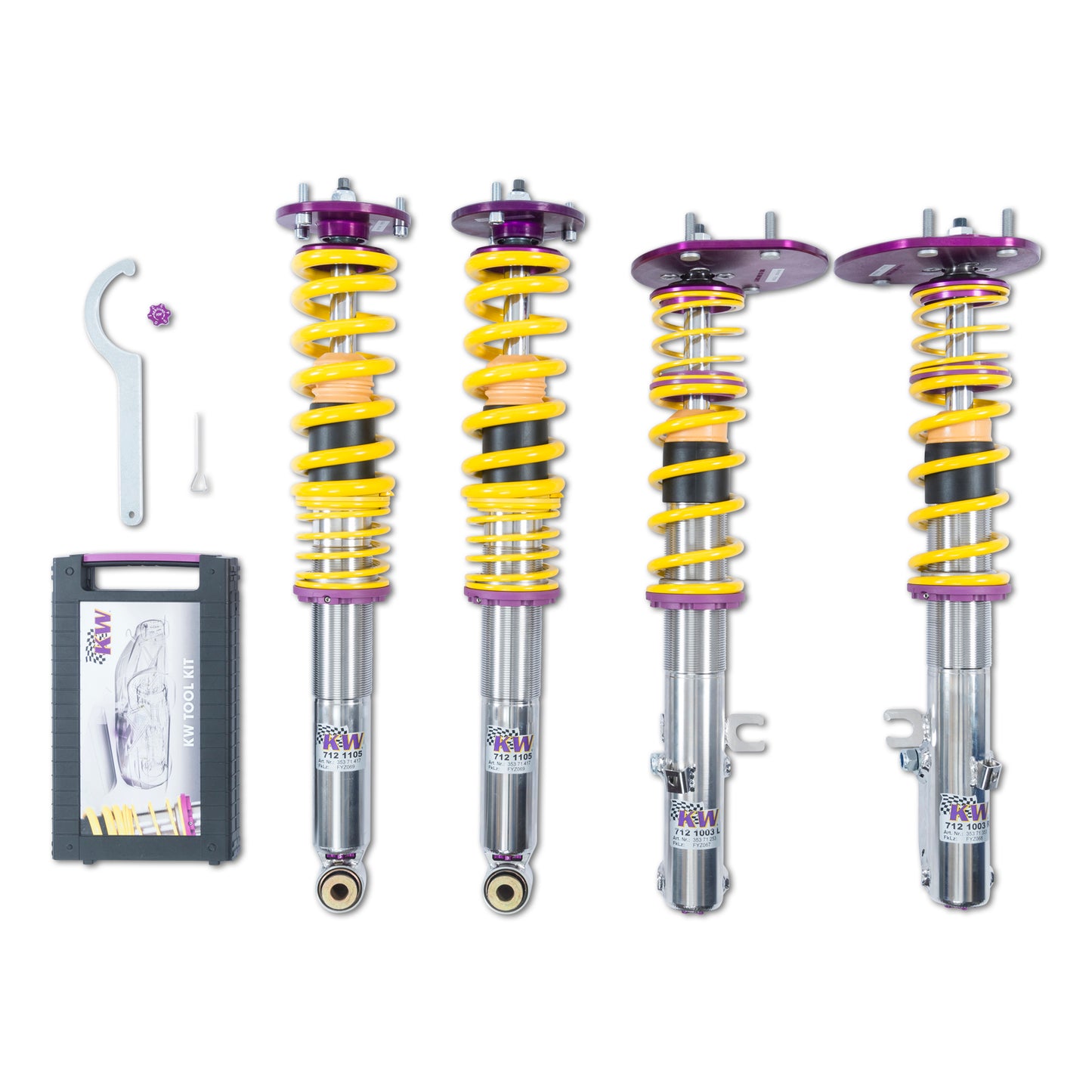 KW Suspensions 35271818 KW V3 Clubsport Kit - 911 (964) Carrera 2; incl. Convertible + Targa