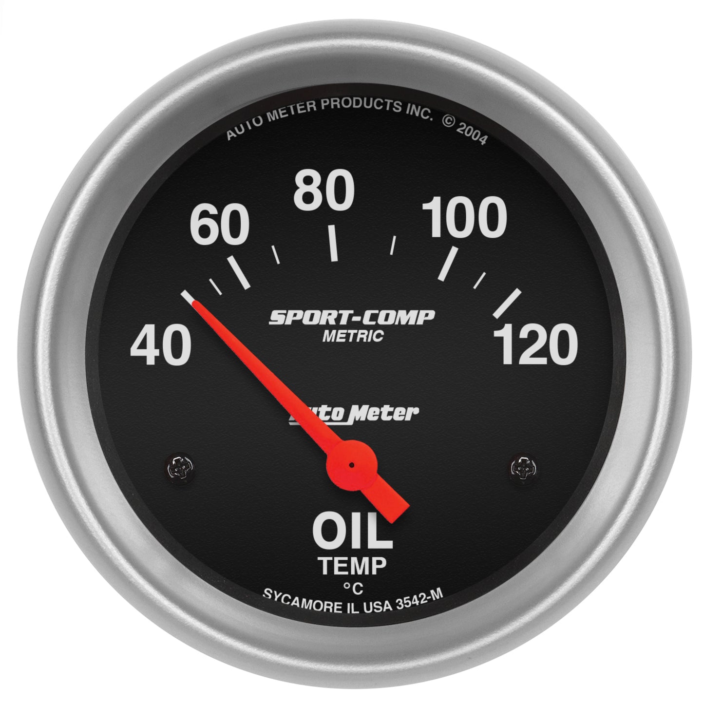 AutoMeter 2-5/8 in. OIL TEMPERATURE 40-120 Celsius SPORT-COMP 3542-M