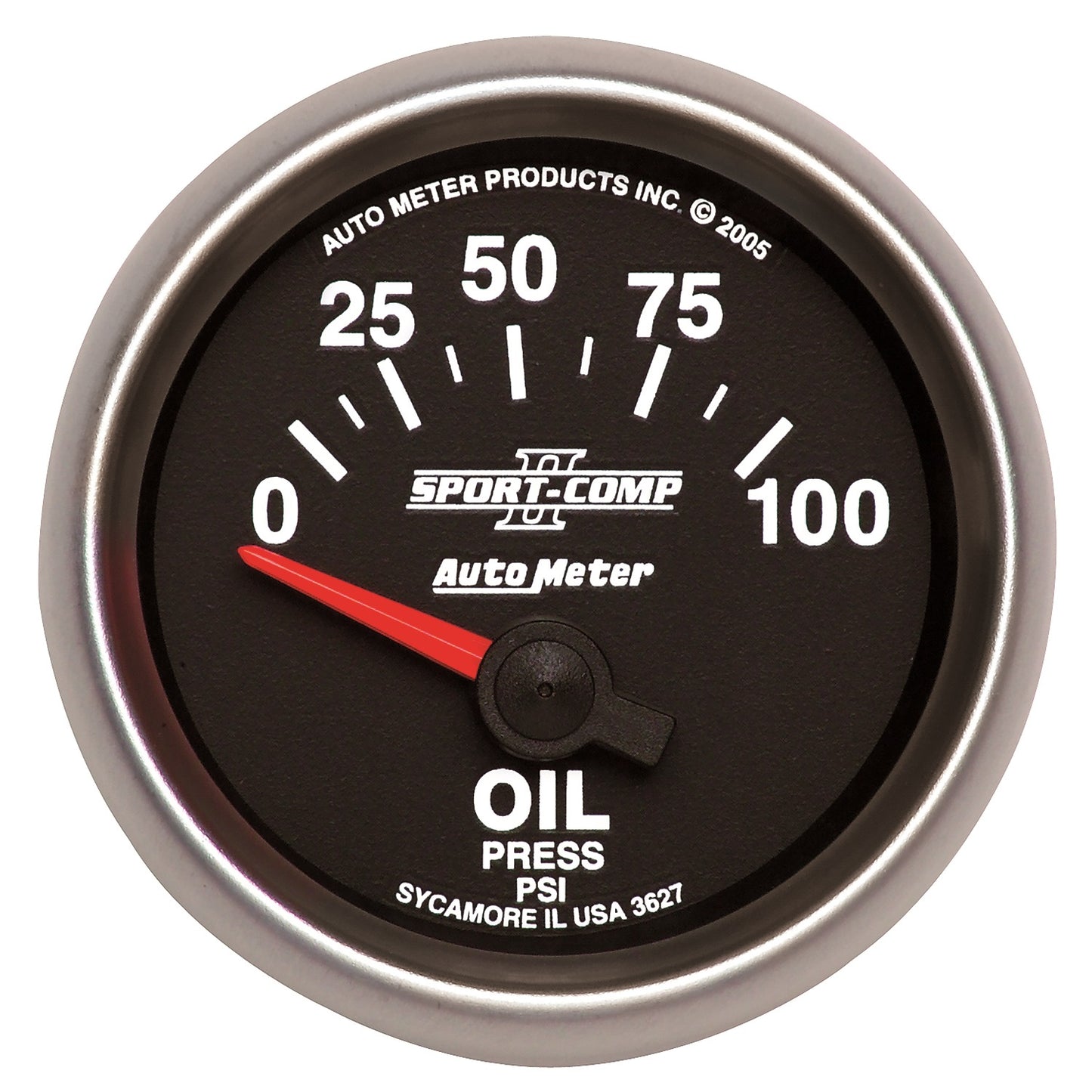 AutoMeter 2-1/16 in. OIL PRESSURE 0-100 PSI SPORT-COMP II 3627