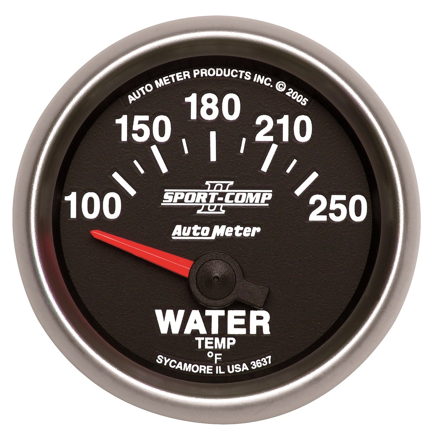 AutoMeter 2-1/16 in. WATER TEMPERATURE 100-250 Fahrenheit SPORT-COMP II 3637