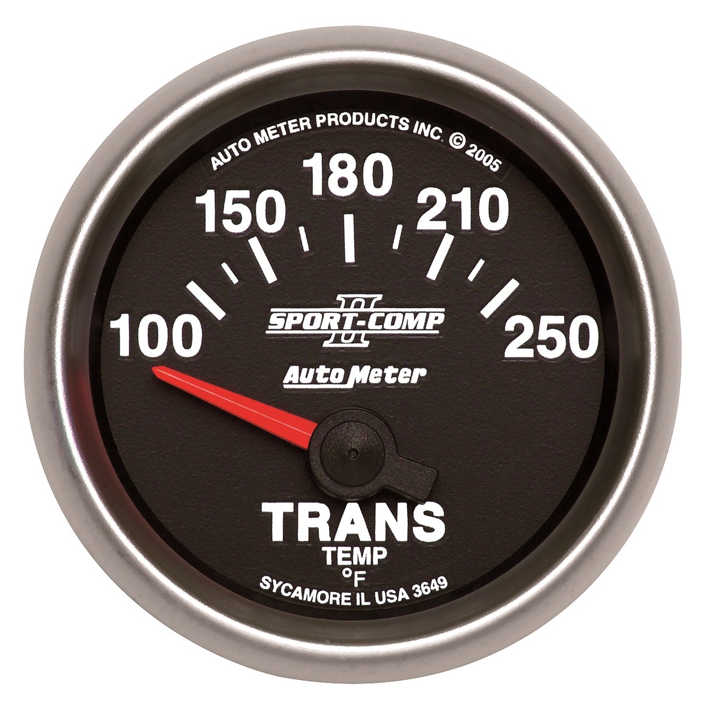 AutoMeter 2-1/16 in. TRANSMISSION TEMPERATURE 100-250 Fahrenheit SPORT-COMP II 3649