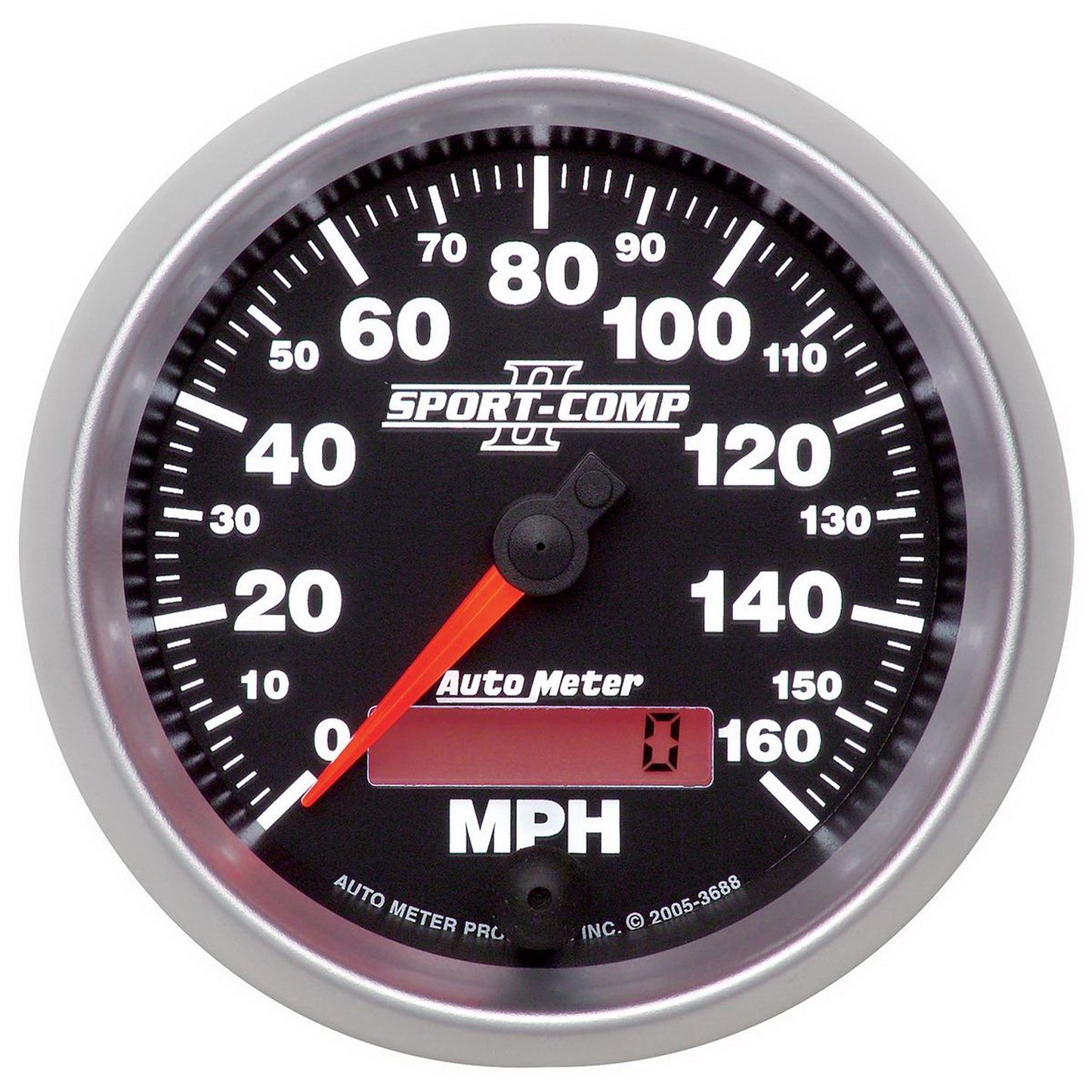 AutoMeter 3-3/8 in. SPEEDOMETER 0-160 MPH SPORT-COMP II 3688