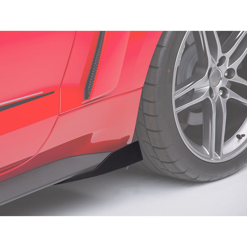 ROUSH 2015-2021 Mustang Rocker Winglets (Molded Black) 421882