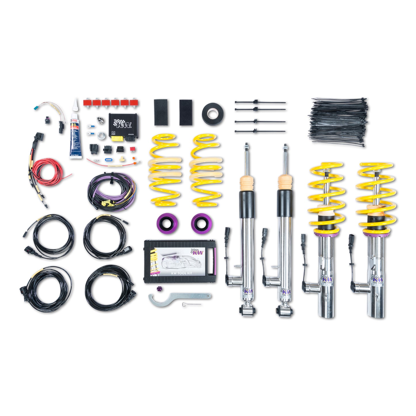 KW Suspensions 39080056 KW DDC ECU Coilover Kit - VW Golf R MKVII