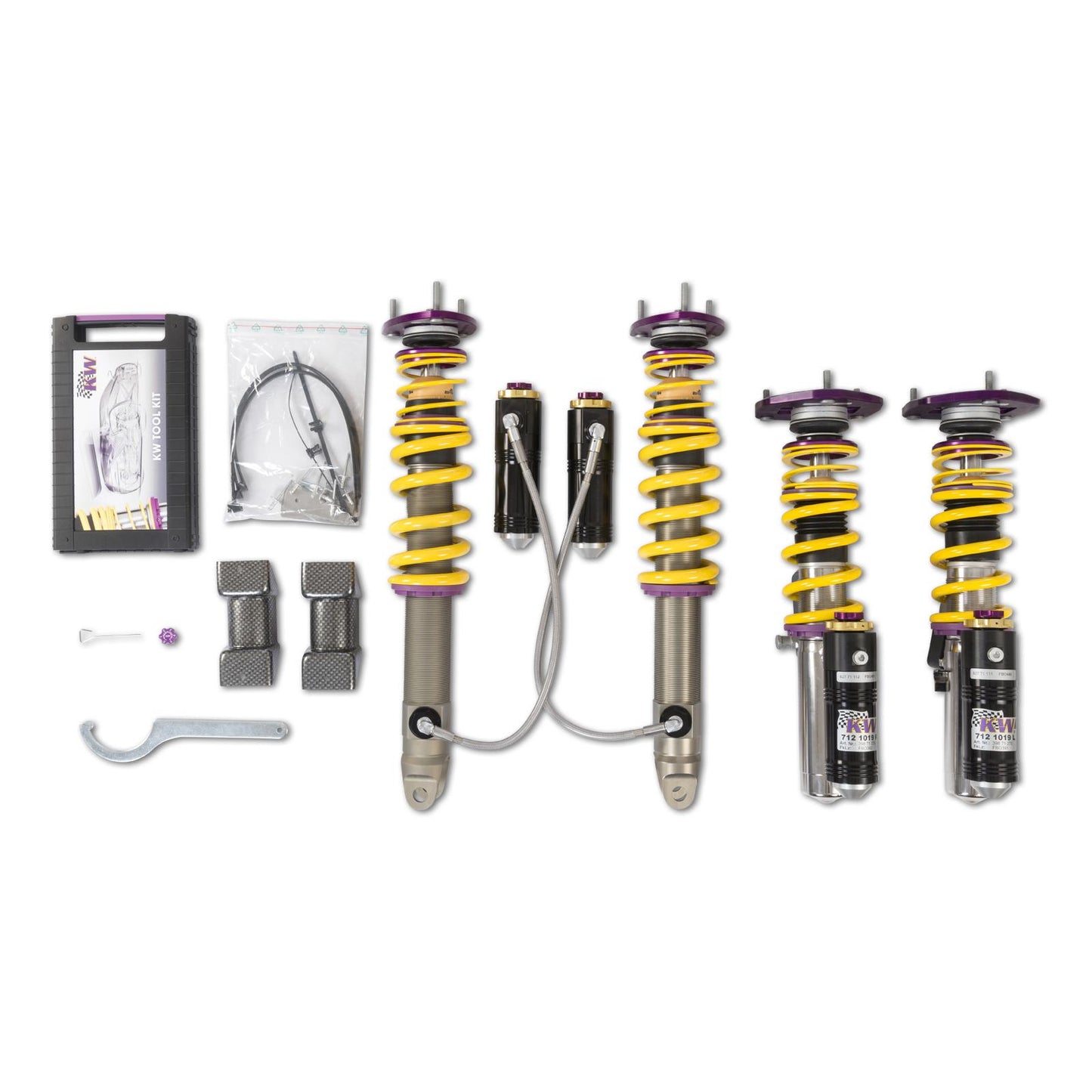 KW Suspensions 39771251 KW V4 Clubsport Kit - Porsche Turbo Turbo S Coupe + Convertible; w/ PDCC