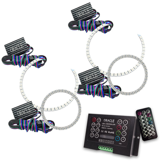 Oracle Lighting 3999-333 - BMW 3 Series 2006-2011 ORACLE ColorSHIFT Halo Kit - Projector