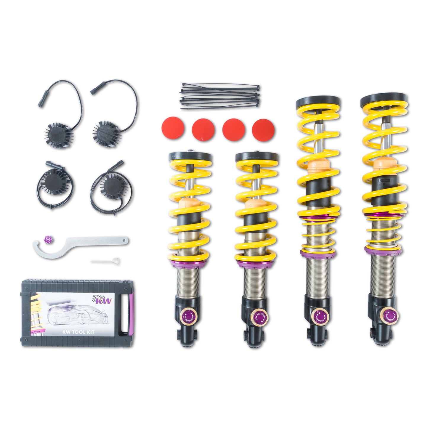 KW Suspensions 3A72500C KW V4 Coilover Kit Bundle - Mercedes AMG GT R; Coupe; including ESC Moduels