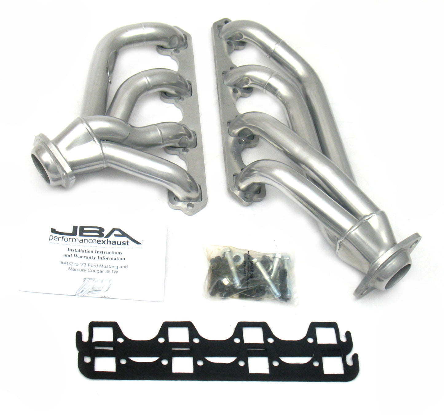 JBA 65-73 Mustang Mid Length 351W Silver Ctd 1653SJS