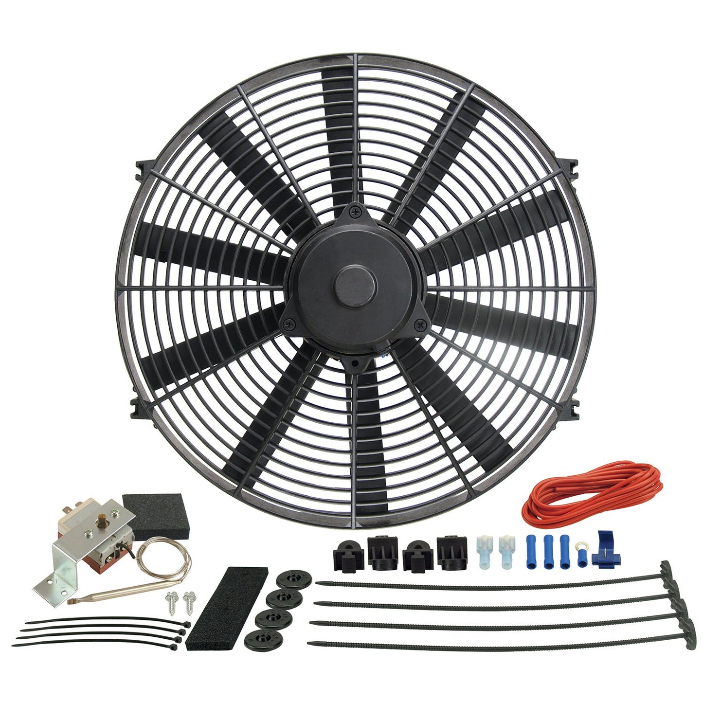 Derale 16" Dyno-Cool Electric Fan and Mechanical Fan Controller Kit, Premium 16316