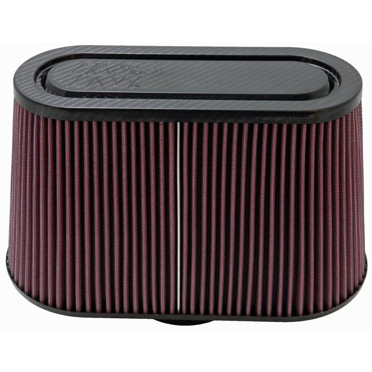 K&N RP-5103 Universal Air Filter - Carbon Fiber Top and Base
