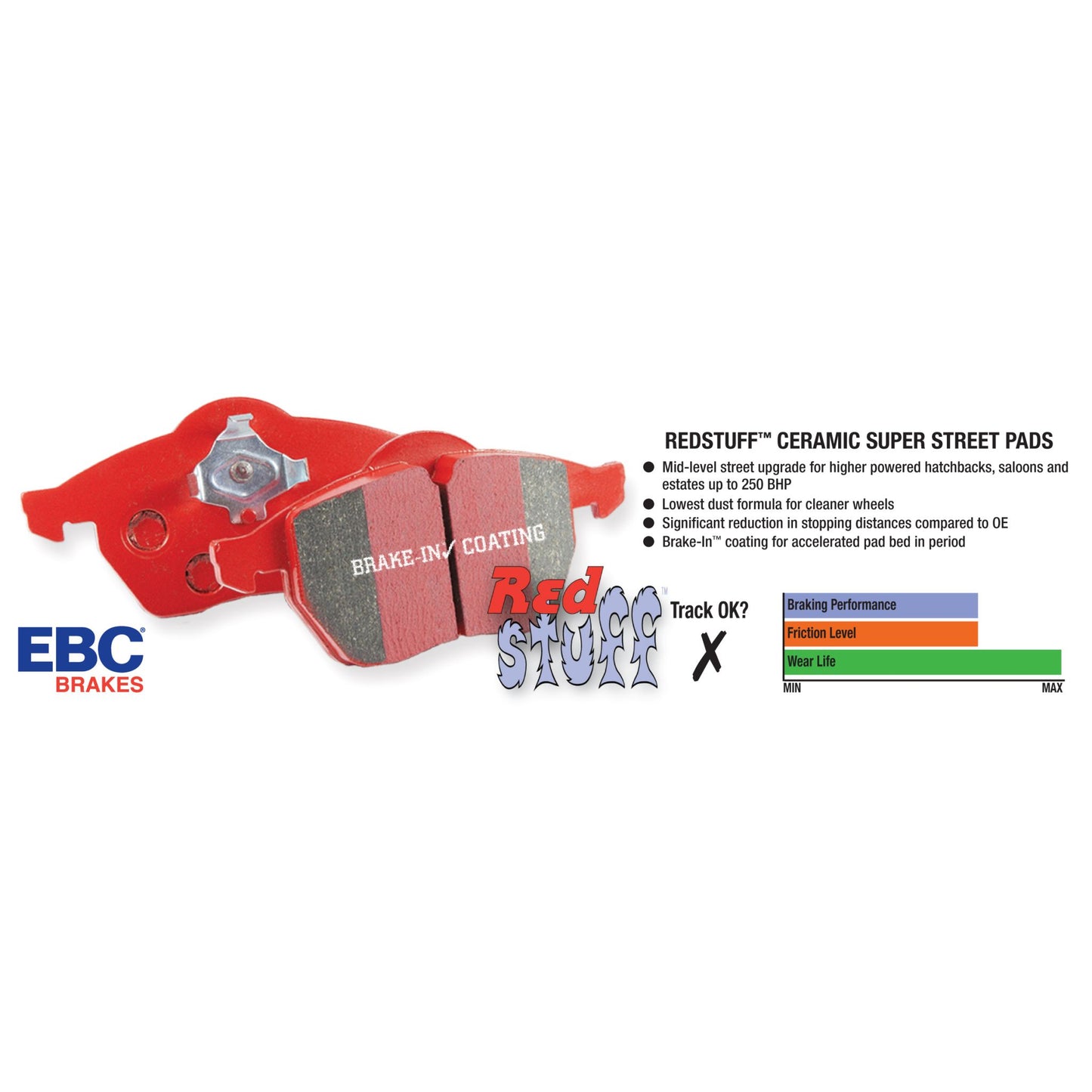 EBC DP31107C Redstuff Ceramic Low Dust Brake Pads