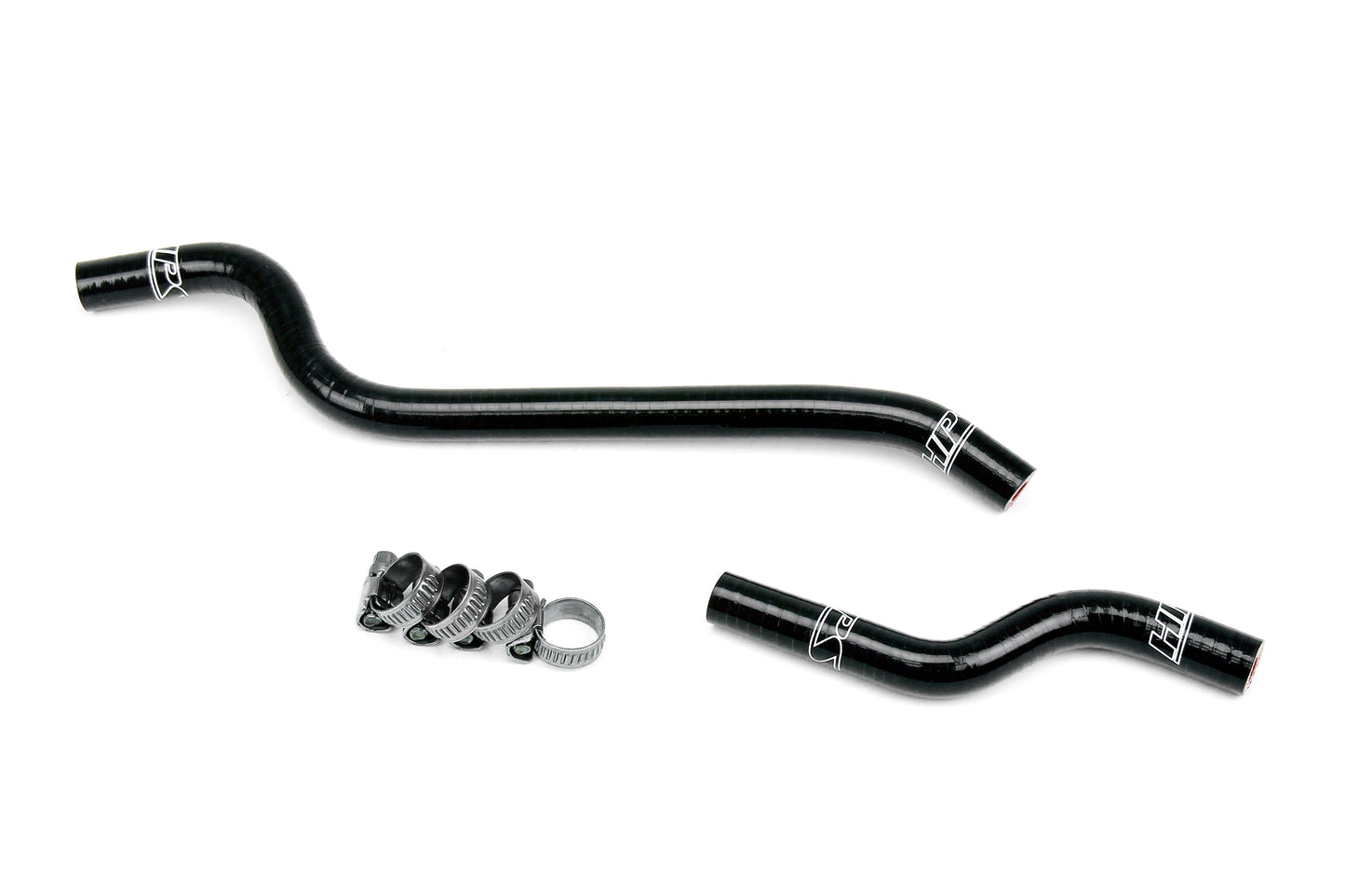 HPS Performance 3-ply Reinforced Silicone Replaces Rubber Throttle Body Coolant Hoses 57-1873-BLK