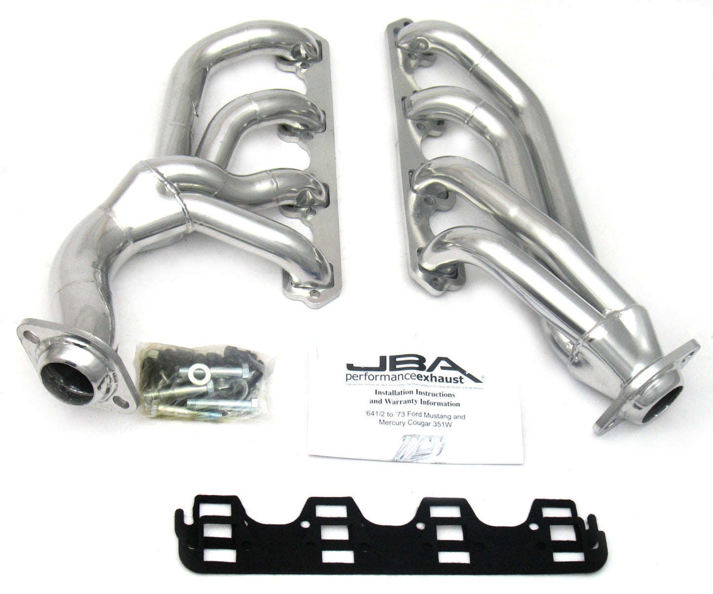 JBA 65-73 Mustang Mid Length 351W Silver Ctd 1655SJS