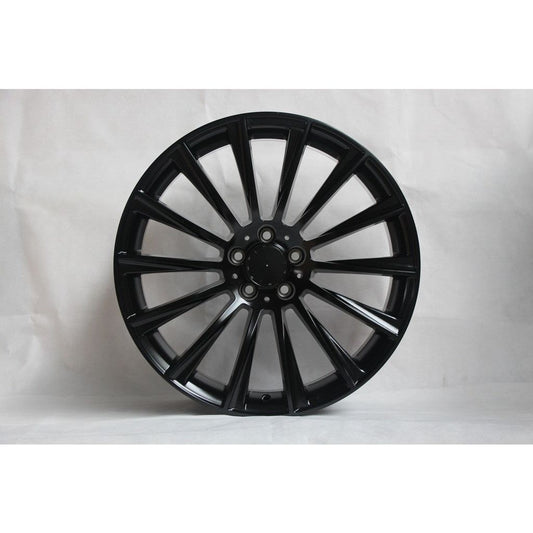 20" X 8.5/9.5" Staggered Aluminum Satin Black Wheels Set - Dynamic Performance - R502-SB-20x8.5/9.5-5x112-25/28-66.56