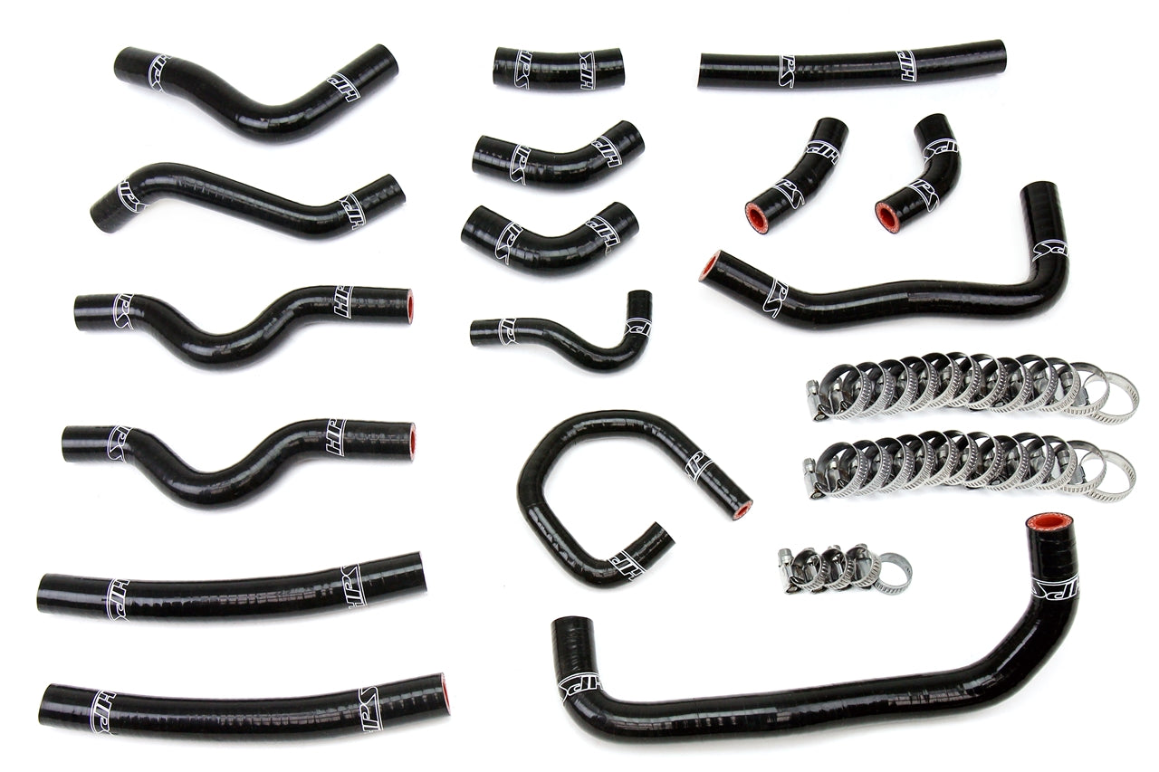 HPS Performance High Temp 3-ply Reinforced SiliconeReplace OEM Rubber Heater Coolant Hoses 57-1913-BLK