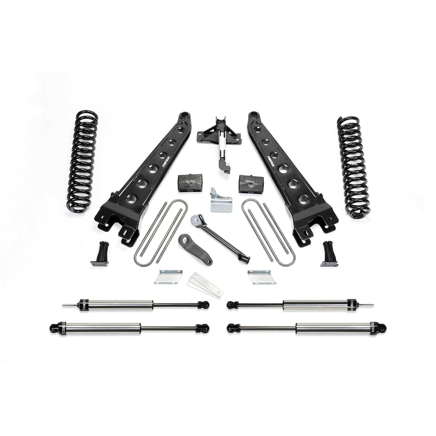 Fabtech 6" RAD ARM SYS W/COILS & DLSS SHKS 2008-16 FORD F350/450 4WD 8 LUG K2131DL