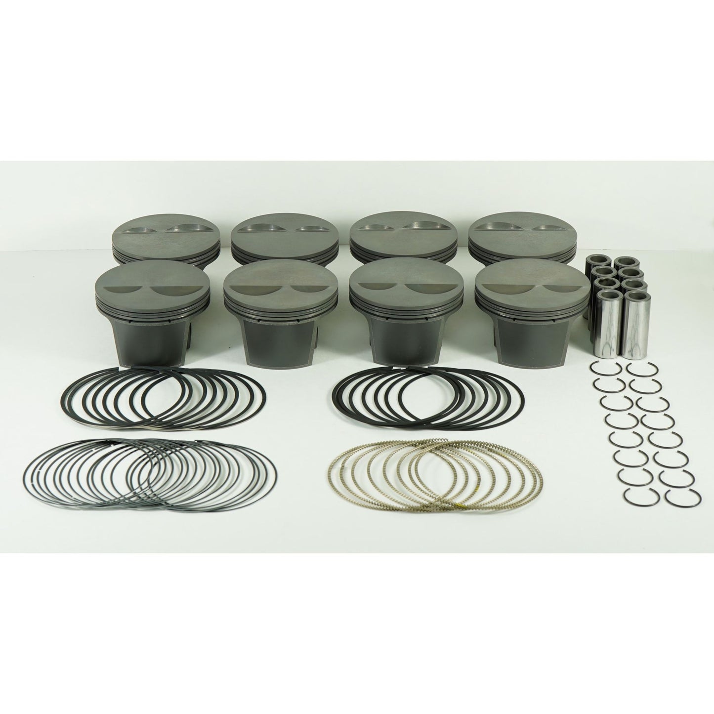 Mahle Motorsport SMALL BLOCK CHEVY 2bbl LIGHT WEIGHT FLAT TOP Asymmetrical Valve Pockets 362cid 4.060 x 1.550CH 3.500stroke5.700rod0.927pin-2.4cc423g10.9CR 4032 930206560