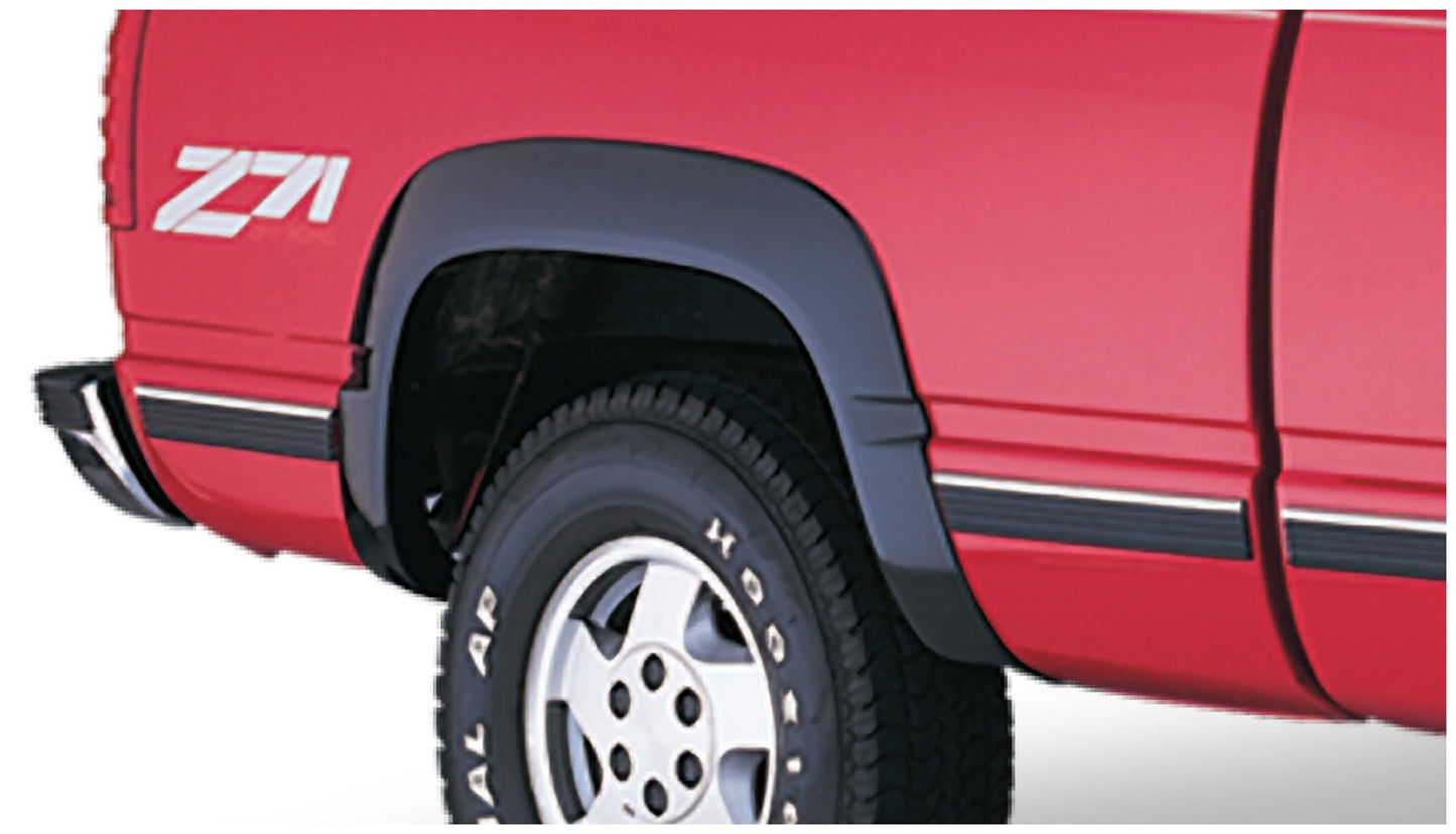 Bushwacker 40028-01 Black OE-Style Smooth Finish Rear Fender Flares For 1988-1999 Chevrolet C/K 1500 R2500; 1997-1999 Tahoe; 1995-1997 Yukon; 1992-1994 Blazer