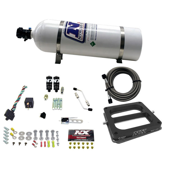 Nitrous Express Dominator HITMAN PLUS (50-100-150-200HP) WITH 15LB BOTTLE NX-40071-15